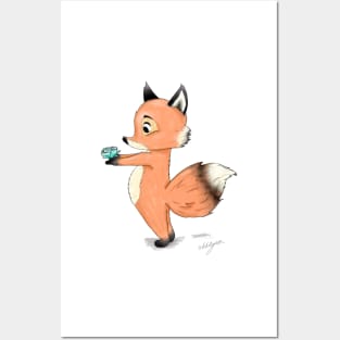 adorable foxy gentleman Posters and Art